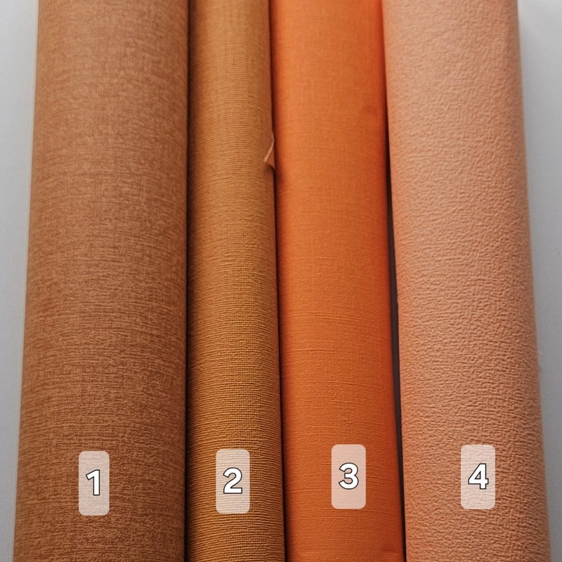 Overzicht van oranje behangkleuren